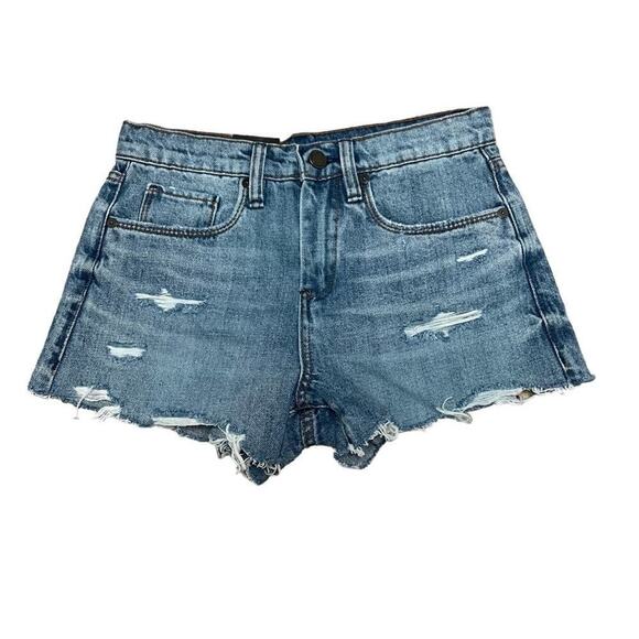 Blanknyc The Barrow Vintage High Rise Denim Shorts Womens 24 Raw Cut.NWT - Picture 4 of 8